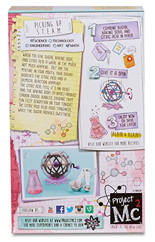 Project MC2 Atomic Mixer Kit de experimentos - Juguetes y Kits de Ciencia para niños (Química, Kit de experimentos, 6 año(s), Chica, Gris, Rosa, Púrpura, De plástico)