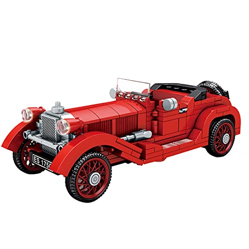 PROTOY Bloques de construcción para coche, estilo retro, técnica antigua, compatible con Lego Technic – 324 bloques de construcción