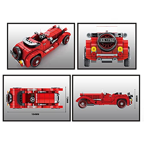 PROTOY Bloques de construcción para coche, estilo retro, técnica antigua, compatible con Lego Technic – 324 bloques de construcción