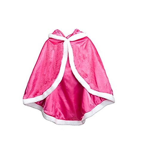 Proumhang Disfraz de Princesa Capa de Princesa para Niñas Disfraces para Halloween Trajes de Navidad Rosado 110 para 3-4 años