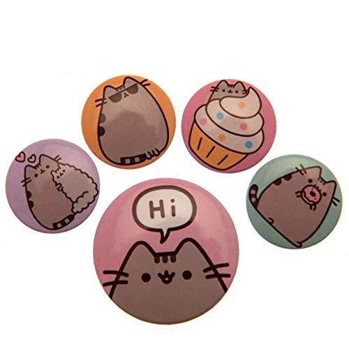 Pusheen Pack de chapas Says HI, See Description, Multicolor, 10 x 12.5cm