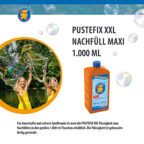 Pustefix- Burbujas de jabón, Color Naranja, 1x 1000ml (Carrera Toys GmbH 420869872)