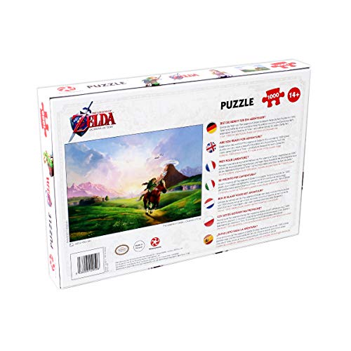 Puzle de 1000 Piezas de The Legend Of Zelda Ocarina Of Time - Top Trumps - Rompecabezas para Niños y Adultos