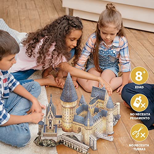 Puzzle 3D Harry Potter - Gran Salón, Puzzles 3D, Maquetas para Construir Adultos, Regalos Divertidos, Regalo para Niños, Decoracion Habitacion, 187 Piezas