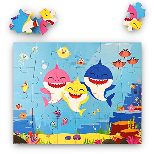 Puzzle DE Suelo Baby Shark Juegos Educativos Baby Shark | Juguete Niños|Puzzle 24 Piezas Educativo y Divertido