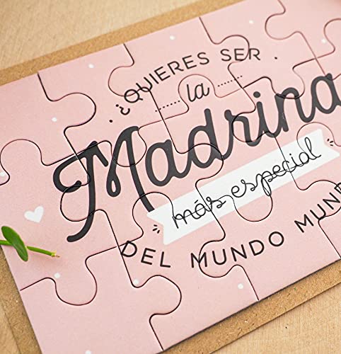 Puzzle madrina | ¿Quieres ser la madrina más especial del mundo mundial? | Anuncio nacimiento, Petición madrina, rompecabezas para madrina