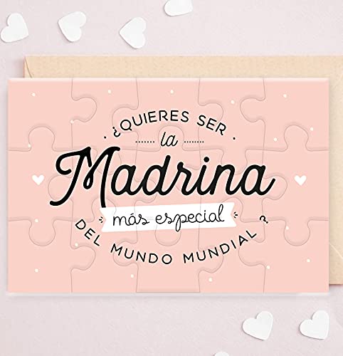 Puzzle madrina | ¿Quieres ser la madrina más especial del mundo mundial? | Anuncio nacimiento, Petición madrina, rompecabezas para madrina