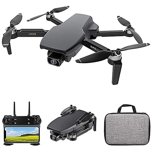 QHYZRV Drone con Cámara 4K HD FPV Live Video 2 Baterías Y Estuche De Transporte, Helicóptero RC Quadcopter para Niños Y Adultos, Control De Gravedad, Retención De Altitud, Modo Sin Cabeza