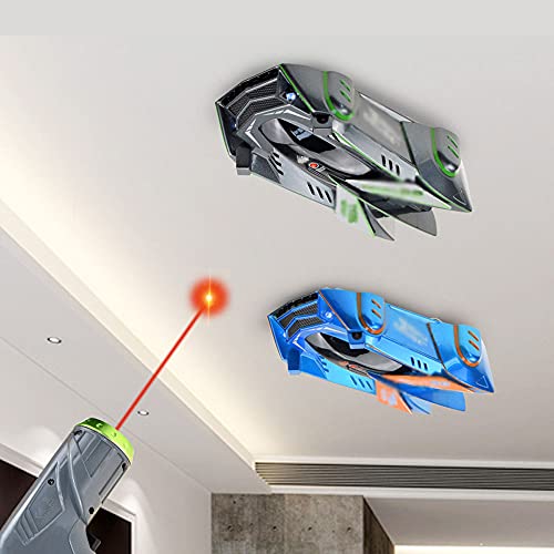 QHYZRV Inalámbrico RC Láser Sensor Láser Infrarrojo Coche Truco Luz Persiguiendo Pared Escalada Coche Multi-Modo Gravity Racing Game Regalos para Niños Y Niñas Coche De