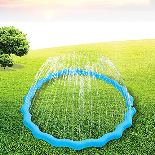 Qians Alfombra De Juego De Agua para Niños Splash Pad Aspersor De Almohadilla Aro Hinchable para Chorros De Agua Juguetes De Salpicaduras De Agua De Refrigeración De PVC para Todos Los Elegance