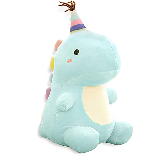 QIRU Dinosaur Plush Toys,The Good Dinosaur Bean Plush, Cute Soft Dinosaurs Plush Doll Gifts for Kids Plushies and Birthday Gifts (Blue,40cm)