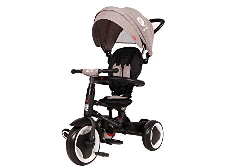 QPLAY Triciclo Plegable Rito 3 en 1 Gris 10-36 Meses 106x106x48cm S381