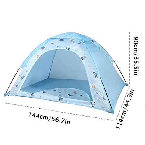 QQWW Espacio Play Tent Dome Playhouse Portable Rocket Theme Play Tienda for niños Niñas Interior y al Aire Libre Playing and Camping Tienda, Regalo for niños