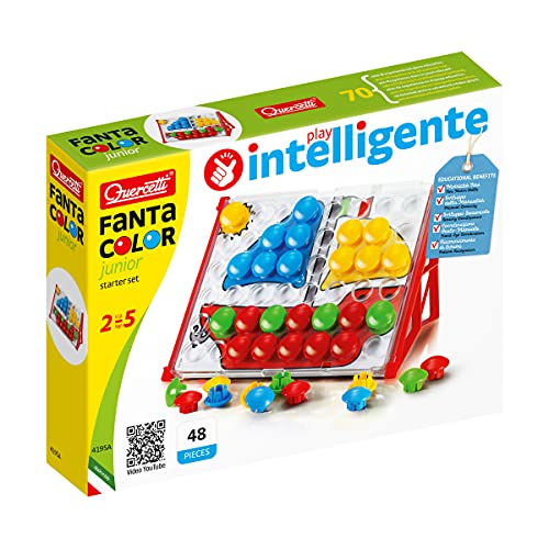 Quercetti- Juego Pinchos Junior, Multicolor, 12m+ (41956) , color/modelo surtido