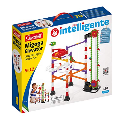 Quercetti-Quercetti-6576 Migoga Marble Run Elevator-Circuito de canicas, Juego Educativo de construcción, Medium (6576)