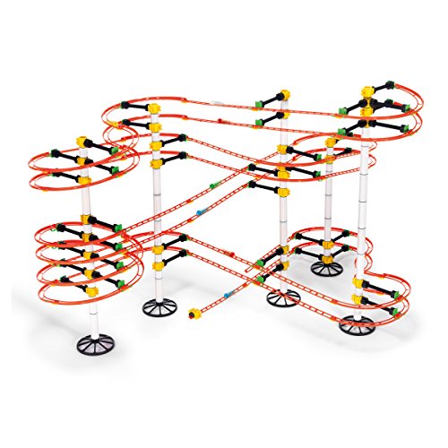 Quercetti-Quercetti-6665 Skyrail Montaña Rusa Maxi-Circuito de canicas, Juego Educativo de construcción (QA6665)