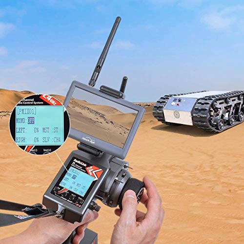 Radiolink RC6GS V2 RC Transmisor 6 Canal 2,4 GHz mando a distancia con R7FG receptor para coche y barcos radiocontrolados para radio Control Car Boat by