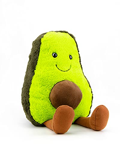 RAINBEAN Juguete de peluche de aguacate con pie, muñeco de peluche para regalo de cumpleaños de San Valentín y decoración del hogar, lindo cojín cómodo para niños, amigos y familiares, 11,81Inch/ 30cm