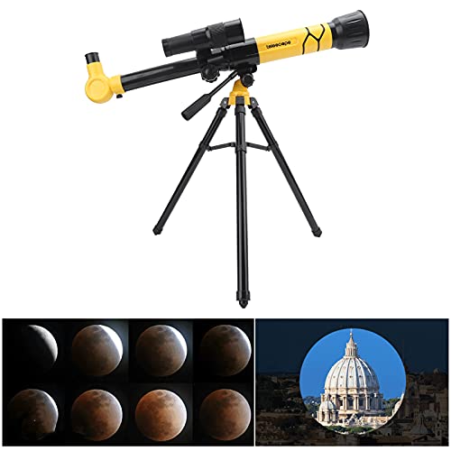 RANNYY Telescopio astronómico, telescopio para niños Principiantes FMC Telescopio Refractor astronómico Revestido de múltiples Capas con trípode y Ocular