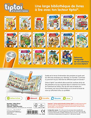 Ravensburger 00694 - Libro Interactivo tiptoi – Je descubre los Bomberos – Juegos electrónicos educativos sin Pantalla en francés – Niños a Partir de 4 años