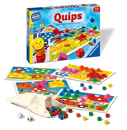 Ravensburger 24920 – Quips – Juego y Aprendizaje para niños, Juego Educativo para niños de 3 – 6 años, Aprendizaje Nuevo para 2 – 4 Jugadores