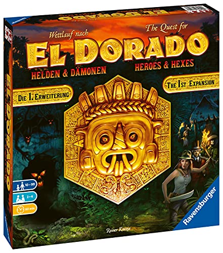 Ravensburger 26790 El Dorado Helden y Demonios - Primera ampliación, Juego de Estrategia, Juego para Adultos y niños a Partir de 10 años, Juego táctico para 2-4 Jugadores