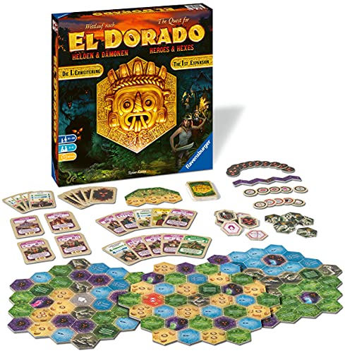 Ravensburger 26790 El Dorado Helden y Demonios - Primera ampliación, Juego de Estrategia, Juego para Adultos y niños a Partir de 10 años, Juego táctico para 2-4 Jugadores