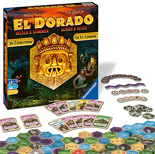 Ravensburger 26790 El Dorado Helden y Demonios - Primera ampliación, Juego de Estrategia, Juego para Adultos y niños a Partir de 10 años, Juego táctico para 2-4 Jugadores