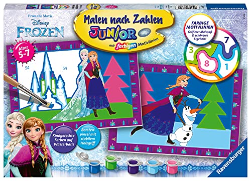 Ravensburger- Disney Frozen: Die Eiskönigin Juego de Pintura, Color Gris (27771)