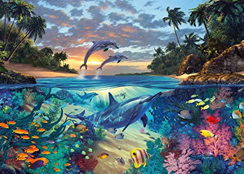 Ravensburger Puzzle 1000 Piezas, Bahía del Coral, Animales, Rompecabezas de Calidad, Jigsaw para Adultos