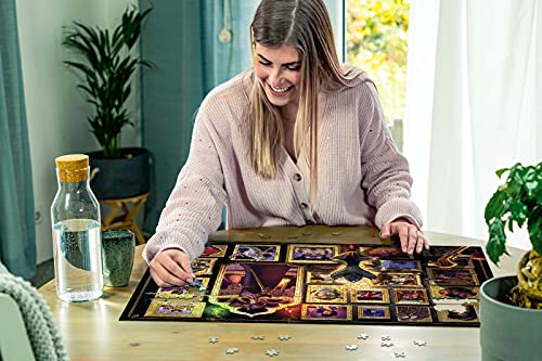 Ravensburger Puzzle 1000 Piezas, Villainous, Jafar, Puzzle Disney, Rompecabezas Ravensburger de Alta Calidad, Villanos Puzzle, Edad Recomendada 12+