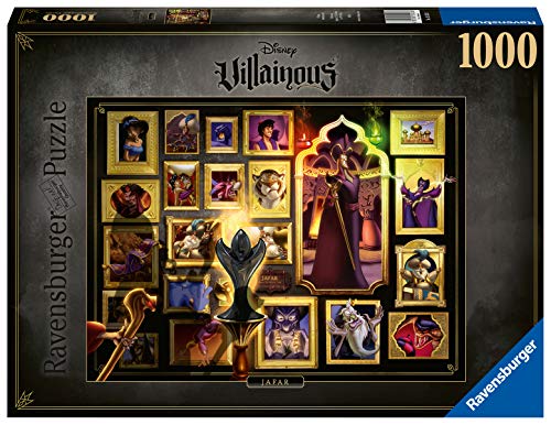 Ravensburger Puzzle 1000 Piezas, Villainous, Jafar, Puzzle Disney, Rompecabezas Ravensburger de Alta Calidad, Villanos Puzzle, Edad Recomendada 12+