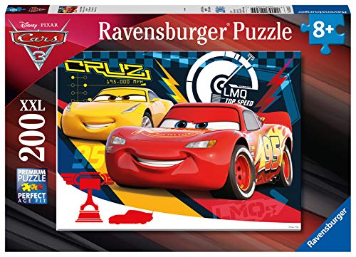 Ravensburger Puzzle 200 Piezas XXL, Cars 3 (12625) , Modelos/colores Surtidos, 1 Unidad