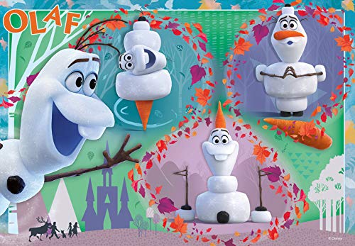 Ravensburger Puzzle, Frozen 2 Olaf, 2 Puzzle de 12 Piezas, Puzzles para Niños, Edad Recomendada 3+, Rompecabeza de Calidad