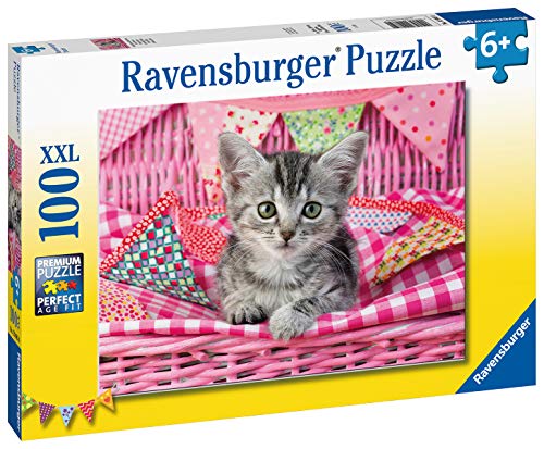 Ravensburger Puzzle, Gatito, Puzzle 100 Piezas XXL, Puzzles para Niños, Edad Recomendada 6+, Rompecabeza de Calidad