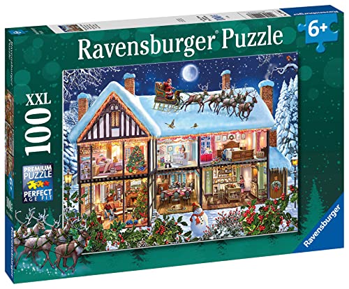 Ravensburger Puzzle, La Navidad, Puzzle 100 Piezas XXL, Puzzles para Niños, Edad Recomendada 6+, Rompecabeza de Calidad