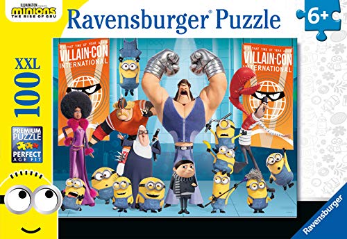 Ravensburger Puzzle, Minions, Puzzle 100 Piezas XXL, Puzzles para Niños, Edad Recomendada 6+, Rompecabeza de Calidad