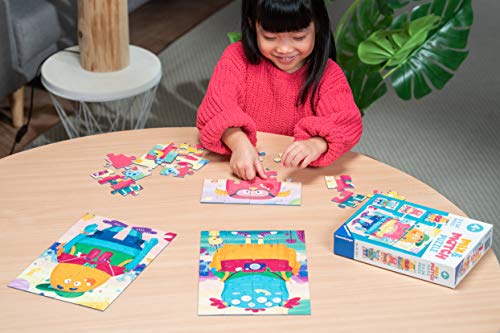 Ravensburger Puzzle, Monstruos Divertidos, Línea Mix & Match, Puzzles para Niños, Edad Recomendada 4+, Rompecabeza de Calidad