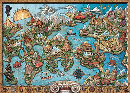 Ravensburger Puzzle, Puzzle 1000 Piezas, El Misterio de la Atlántida, Puzzle Adultos, Rompecabezas de Calidad