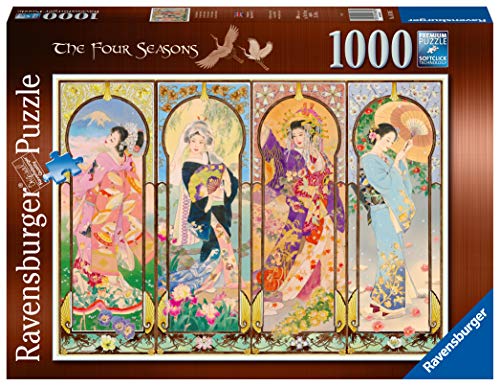 Ravensburger Puzzle, Puzzle 1000 Piezas, Las cuatro estaciones, Puzzles para Adultos, Puzzle Arte, Rompecabezas Ravensburger