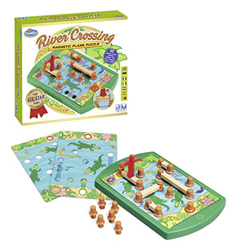 Ravensburger- ThinkFun River Crossing - Juego de lógica (76349)