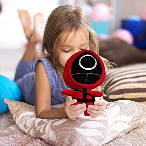 RAYPOW Juguete de peluche del Juego de Calamar· Muñeco de peluche suave de Polipropileno que trata de la famosa Serie de TV · Modelo Triángulo · Ideal para todo tipo de Niños y Adultos