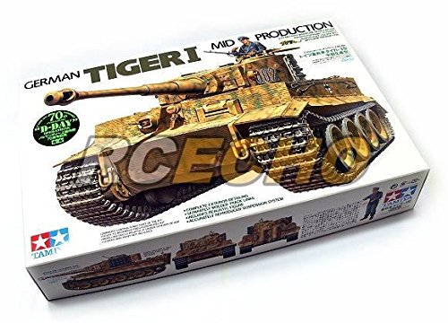 rcecho Tamiya Military Model 1/35 German Tiger I Mod Production Scale Hobby 35194