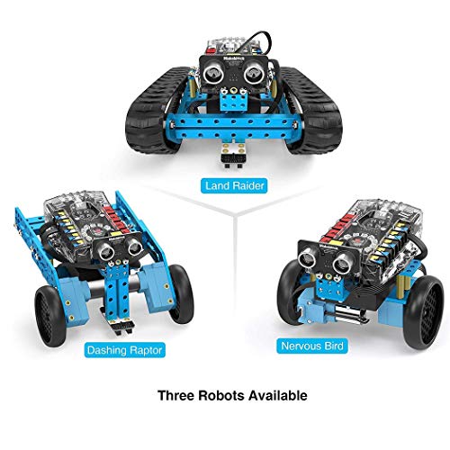 RCTOYCAR Bricolaje Juguete Inteligente del Robot programable mbot Robot Kit, Tallo Educación Design & Build 3 Ingeniería en 1 programables Sistema robótico Edad 10+ Kit