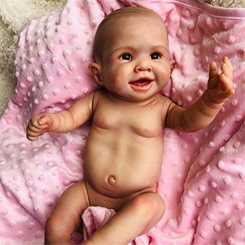 Reborn Baby Doll Muñeca De Niña Realista Hecha A Mano De 20 Pulgadas Un Conjunto De Ropa para Niñas Adecuado para Juguetes De Baño para Niños,50cm