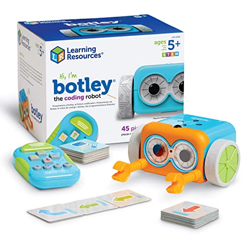 Recursos de aprendizaje Botley the Coding Robot, Coding STEM Toy, Juego de codificación de 45 piezas, edades 5+ , color/modelo surtido