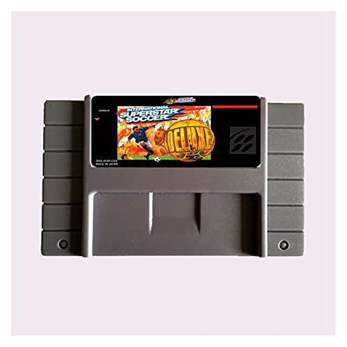 Red plum GAOHEREN 16 bits International Superstar Soccer-Deluxe NTSC Gran Tarjeta de Juego Gris en Forma for Estados Unidos Jugador del Juego de la versión GHR