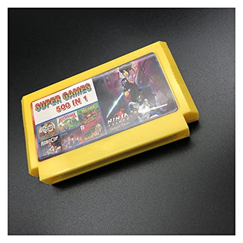 Red plum GAOHEREN Super 500 en 1 versión en inglés Ninjia/contra/Tortugas/Niños Gift Fit para 8 bits 60 Pines Conel GHR