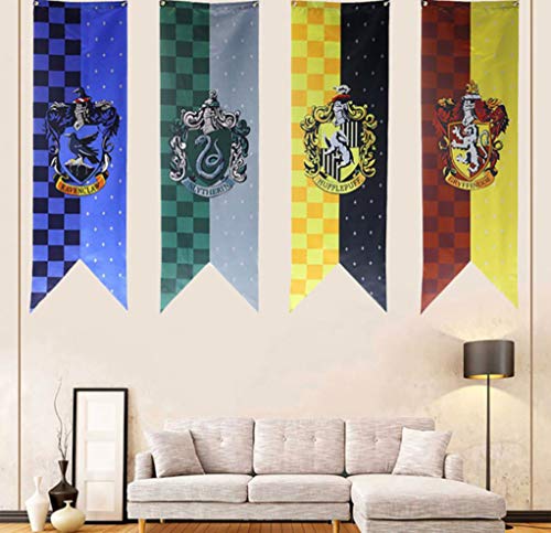 アサヒ飲料 Regalos cumpleaños Cartel Harry póster Gryffindor Slytherin Hufflepuff Ravenclaw Hogwarts Bandera Party Banner