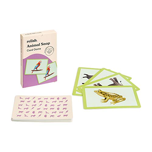 Relish Animal Snap - Juegos de tarjetas de imagen grandes - Productos de Alzheimer y actividades de demencia/juguetes para personas mayores